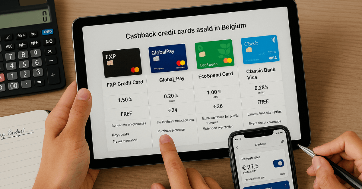 Meilleures cartes de crédit avec cashback en Belgique